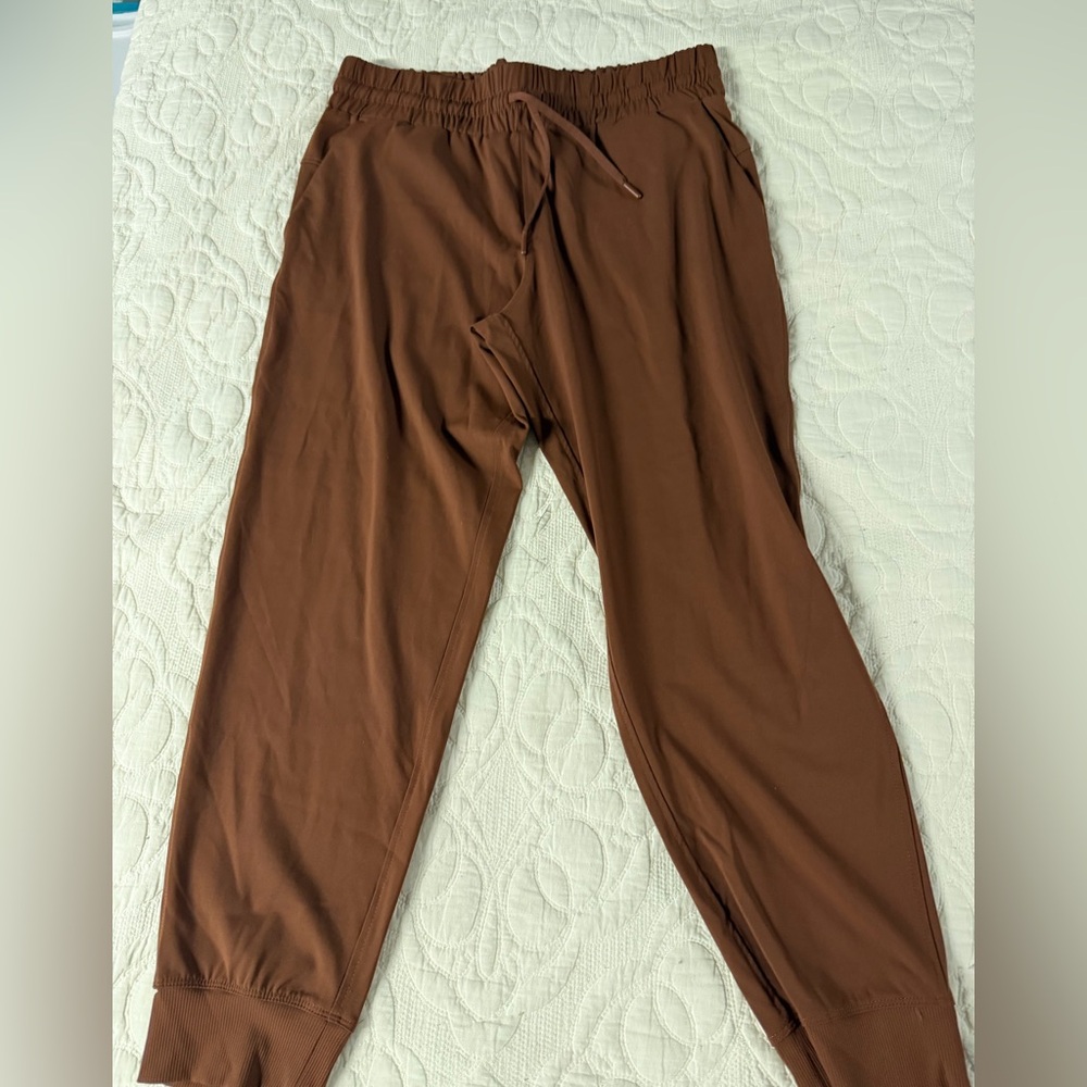 Men's Brown Drawstring Jogger Pants